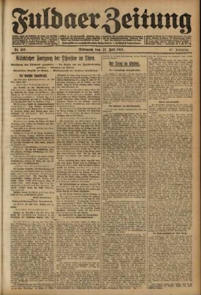 Ausgabe vom Mittwoch, den 21. Juli 1915.
