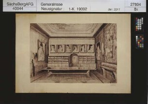Oberbergamt Freiberg, Interieur des Sitzungszimmers