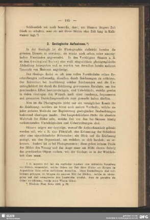 2. Geologische Aufnahmen