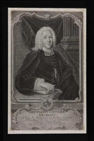 Bildnis des Christianus Gottlieb Ioecherus