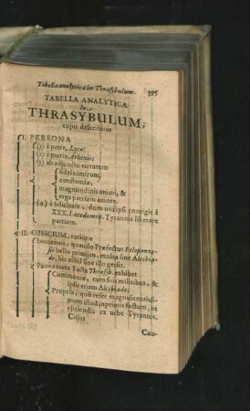 Tabella Analytica In Thrasybulum.