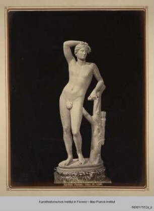 Album mit Veduten aus Florenz : Vedute mit Apollino, Uffizien