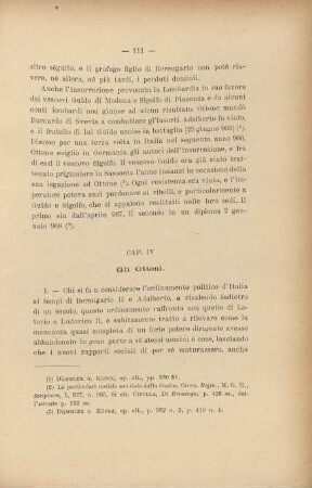 Cap. IV. Gli Ottoni