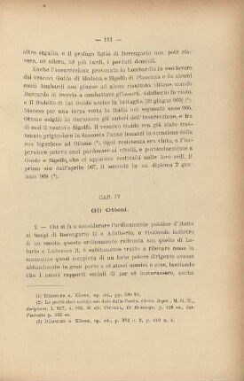 Cap. IV. Gli Ottoni