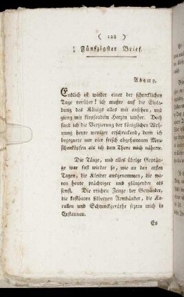Fünfzigster Brief. - Vier und sechszigster Brief.