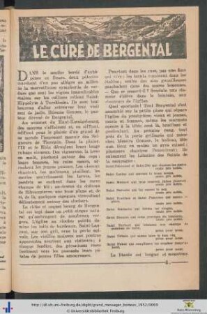 Le Curé de Bergental.
