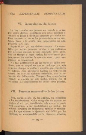 VII. Personas responsables de los delitos
