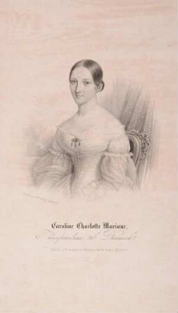 Bildnis von Caroline (1821-1876), Kronprinzessin von Dänemark