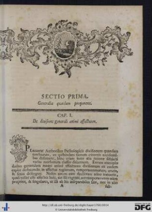 Sectio Prima. Generalia quaedam proponens.