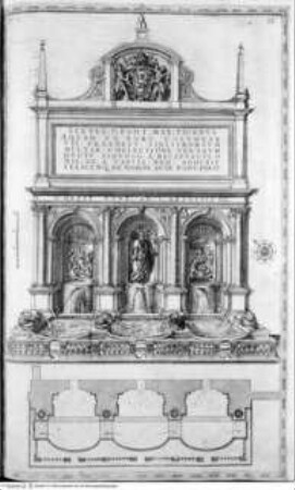 Della trasportatione dell'obelisco Vaticano et delle fabriche di Nostro Signore Papa Sisto V. / fatte dal Cavallier Domenico Fontana. Libro Primo, Folio 56: Fontana del Mosè