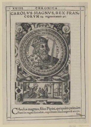 Bildnis des Carolvs Magnvs Rex Francorvm