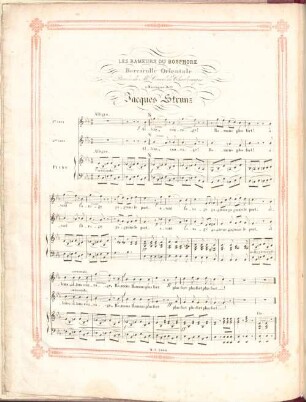 Les rameurs du Bosphore : barcarolle orientale ; paroles de M.r Crevel de Charlemagne