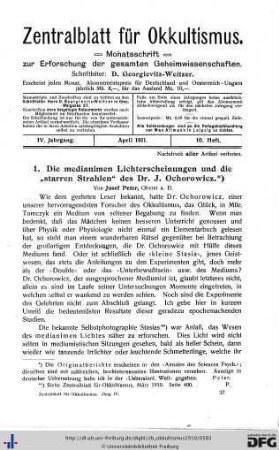 10. Heft (Apr. 1911)