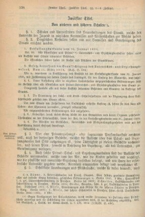 Zwölfter Titel. Von niederen und höheren Schulen