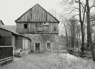 Medingen, Alte Schneidemühle : Medingen (Kreis Kamenz), Alte Schneidemühle (Anfang 18. Jahrhundert), Ottendorfer Straße 10, Giebelfront