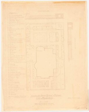 Garten Lohmer, Köln: Gesamtanlage mit Bepflanzungsplan 1:100