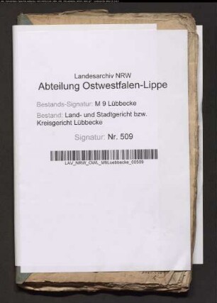 Erblasser: Gläsker, Marie Louise: