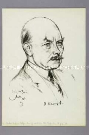 Bildnis des Künstlers Prof. Arthur Kampf