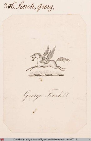 Exlibris des George Finch