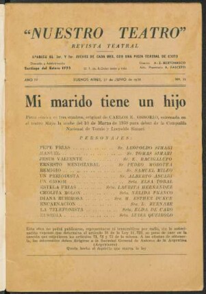 1938007100: ¡Mi marido tiene un hijo! : pieza cómica en 3 cuadros