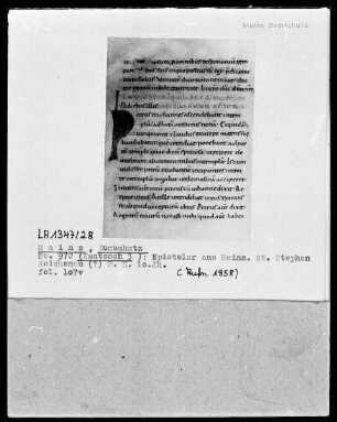 Epistolar: Textseite mit Initiale P