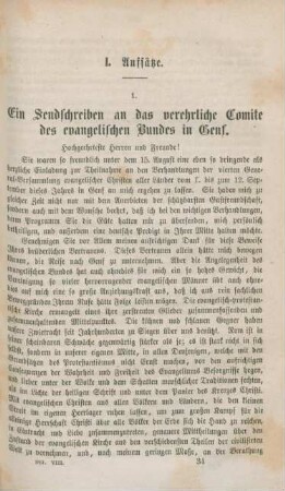 485-492 Ein Sendschreiben an das verehrliche Comite des evangelischen Bundes in Genf