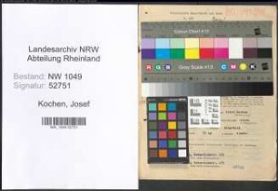 Entnazifizierung Josef Kochen , geb. 19.06.1904 (Kaufmann)