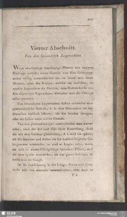 Vierter Abschnitt. Von den besonderen Lagerstätten