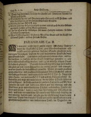 Paraphrasis Cap. II