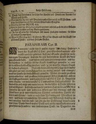Paraphrasis Cap. II