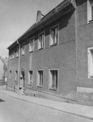 Annaberg-Buchholz, Fleischergasse 12. Handwerkerhaus (A. 18. Jh.). Straßenansicht