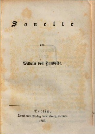 Sonette