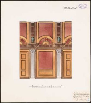 Offizierskasino: Wanddetail