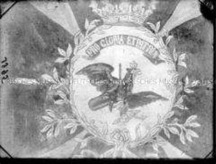 Fahne eines Infanterie-Regiments aus der Zeit Friedrich des Großen, Detail