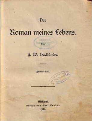 Der Roman meines Lebens, 2