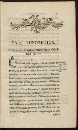 Pars Theoretica.