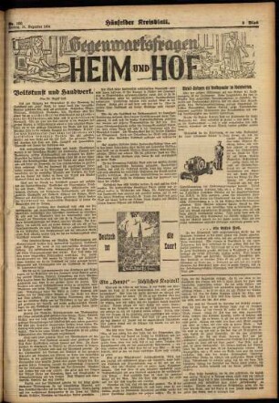 Zweite Ausgabe vom Freitag, den 21. Dezember 1934.