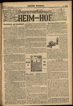 Zweite Ausgabe vom Freitag, den 21. Dezember 1934.