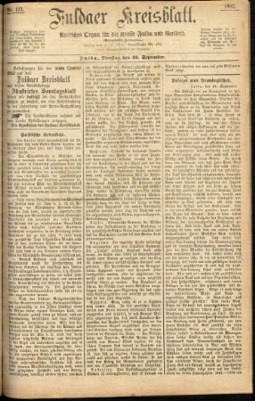 Ausgabe vom Dienstag, den 26. September 1882.
