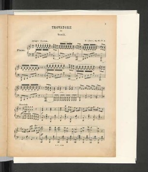 Trovatore de Verdi. [Piano.]