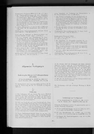 Aufhebung von Verfügungen