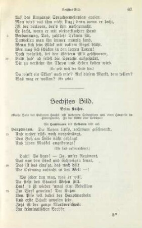 Sechstes Bild. Beim Kaiser