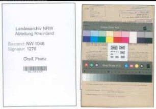 Entnazifizierung Franz Greif , geb. 16.04.1882 (Schulleiter)