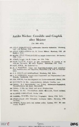 E. Antike Bücher – Gemälde und Graphik alter Meister (Nr. 388-475)