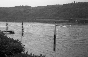 Unkel: Rhein, vom Hotel aus