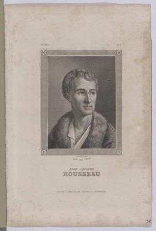 Bildnis des Jean Jacques Rousseau