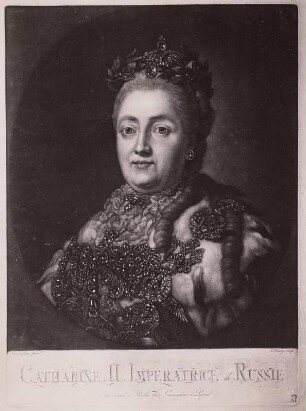 Bildnis der russischen Zarin Katharina II. Alexiewa, Prinzessin von Anhalt-Zerbst