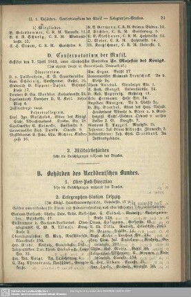 B. Behörden des Norddeutschen Bundes