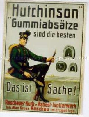 Werbeschild "Hutchinson" - Gummiabsätze