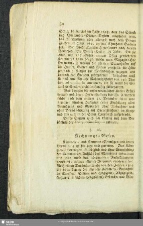 §. 10. Rechnungs-Wesen